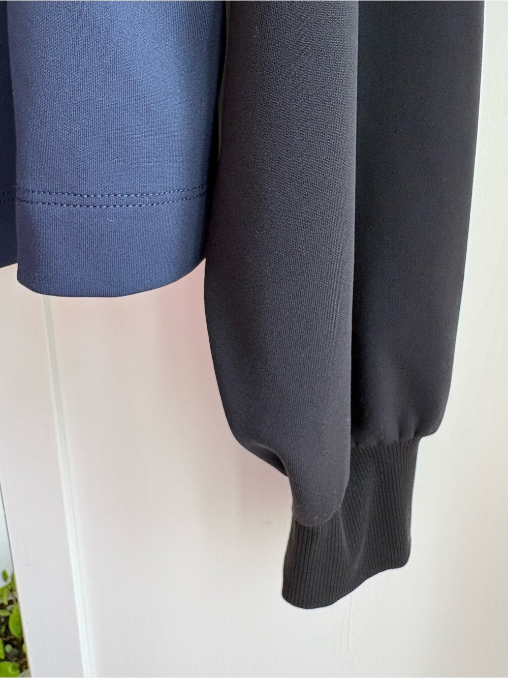 Athleta Navy and Black Mock Neck Pullover - Picture 9 of 9